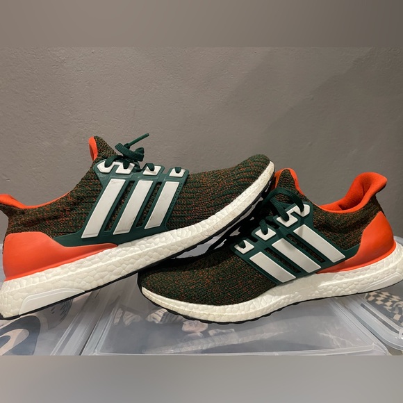 Adidas Ultraboost 4.0 Miami Hurricane men’s 11 - Picture 5 of 10